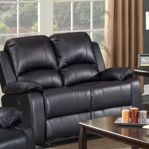 Wesley Black Loveseat - WESLEY-BLK-LS