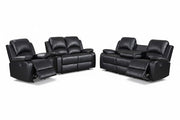 Wesley Black Sofa & Loveseat & Chair - WESLEY-BK-SLC