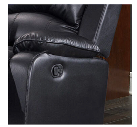 Wesley Black Sofa & Loveseat & Chair - WESLEY-BK-SLC