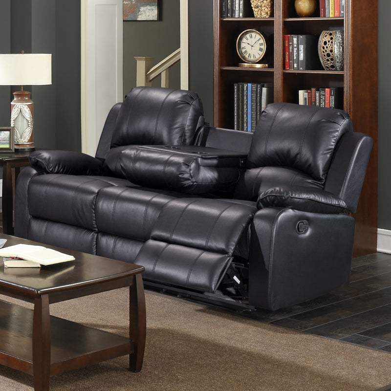 Wesley Black Sofa - WESLEY-BLK-SF