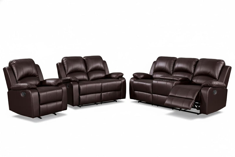 Wesley Brown Sofa & Loveseat & Chair - WESLEY-BN-SLC