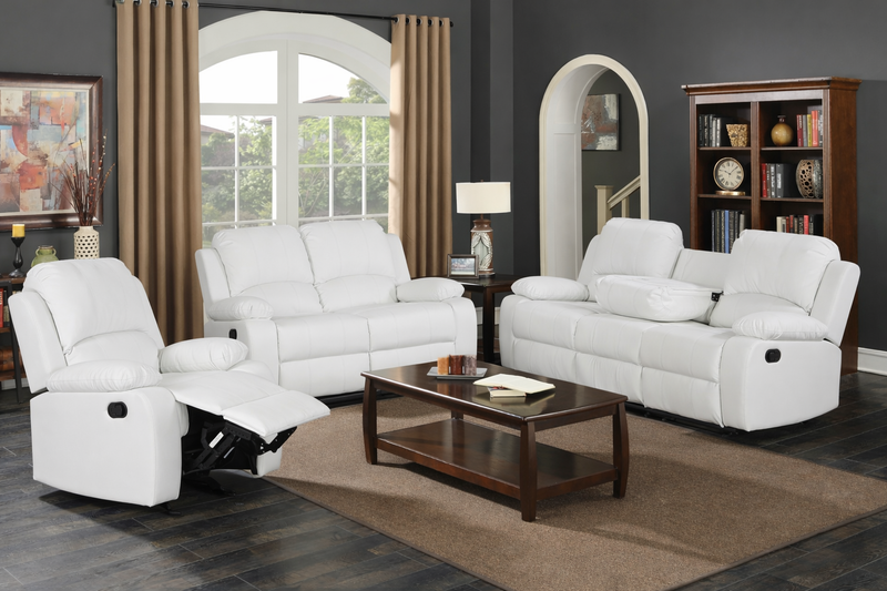 Wesley White Sofa & Loveseat & Chair - WESLEY-WT-SLC