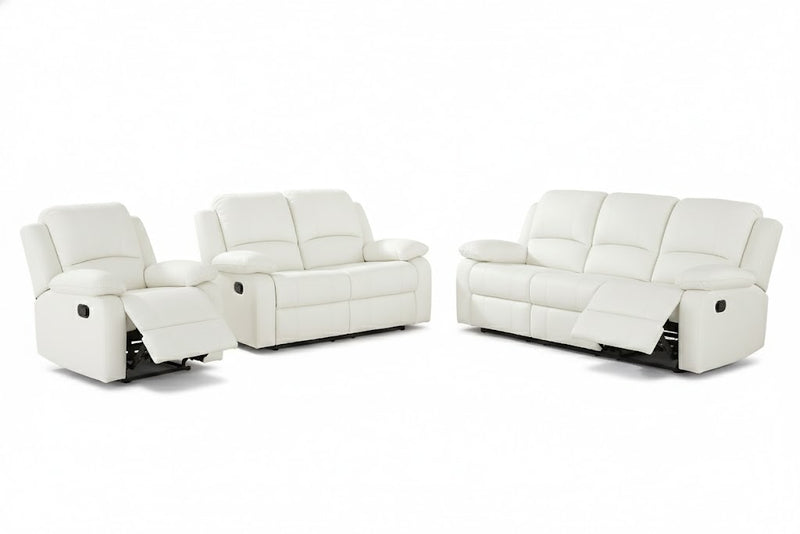 Wesley White Sofa & Loveseat & Chair - WESLEY-WT-SLC