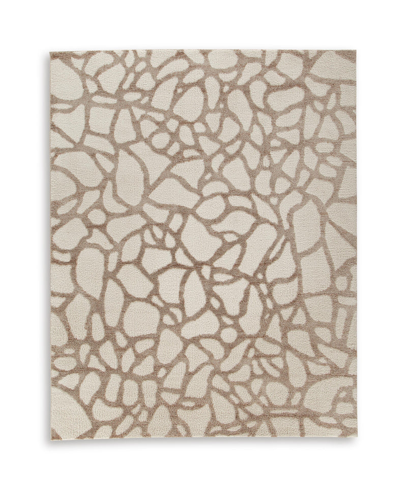 Wessonland Ivory/Brown/Gray Large Rug - R408651