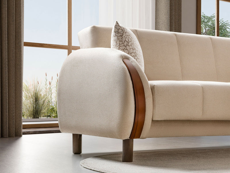 West 3-pieces (Sofa & Loveseat & Chair) Livingroom Set in Beige - 200-ST-WES-FLORIA05-321