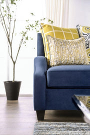 West Brompton Navy/Yellow Sofa - SM2274-SF
