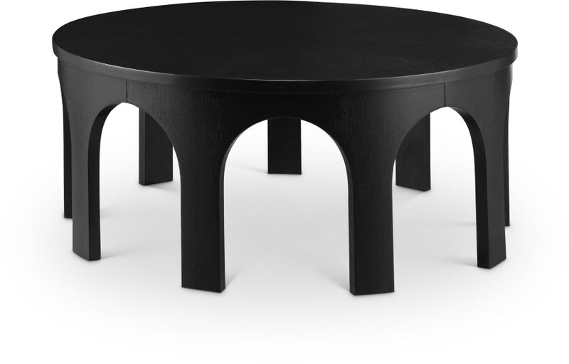 Westfield Solid Wood And Oak Veneer Coffee Table in Black - 99076Black-C