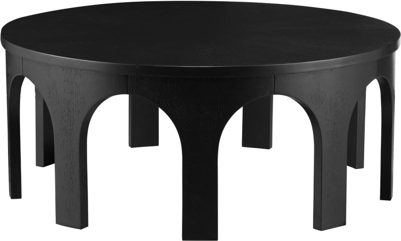Westfield Solid Wood And Oak Veneer Coffee Table in Black - 99076Black-C