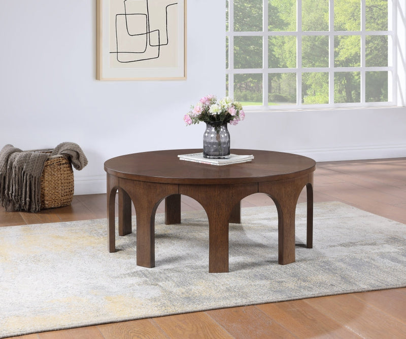 Westfield Solid Wood And Oak Veneer Coffee Table in Brown - 99076Brown-C