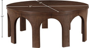 Westfield Solid Wood And Oak Veneer Coffee Table in Brown - 99076Brown-C