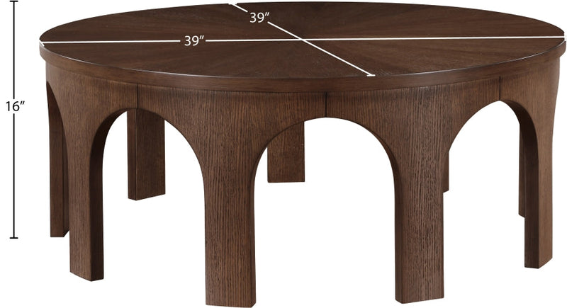Westfield Solid Wood And Oak Veneer Coffee Table in Brown - 99076Brown-C