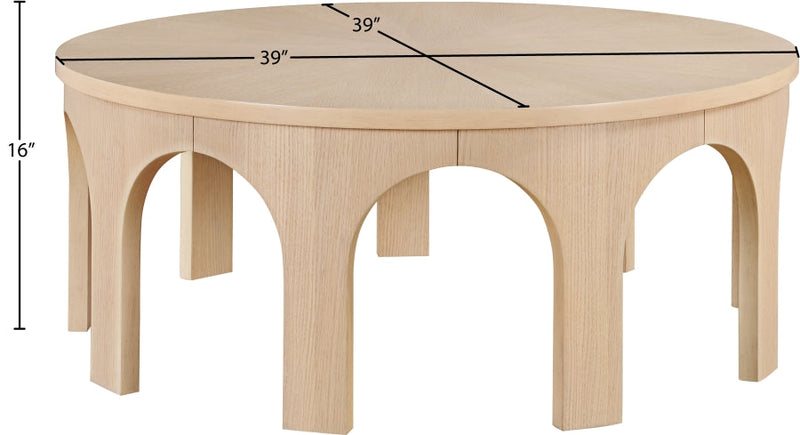 Westfield Solid Wood And Oak Veneer Coffee Table in Natural - 99076Oak-C