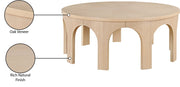 Westfield Solid Wood And Oak Veneer Coffee Table in Natural - 99076Oak-C