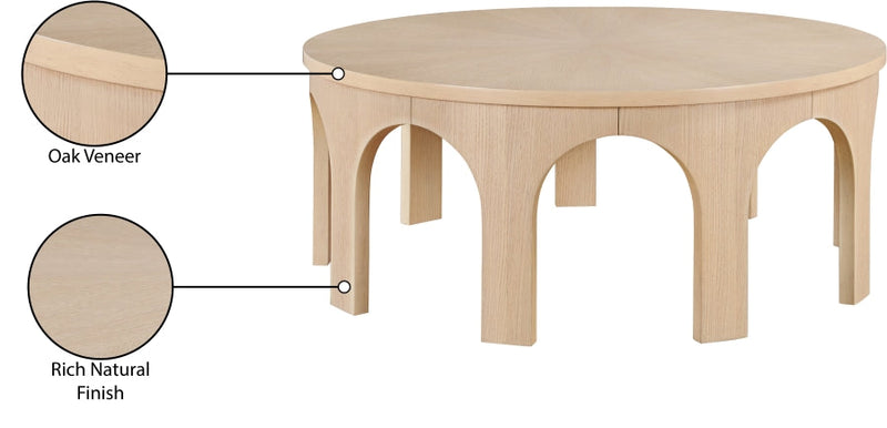 Westfield Solid Wood And Oak Veneer Coffee Table in Natural - 99076Oak-C