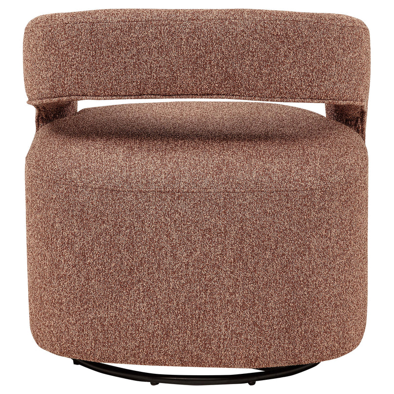 Westhill Boucle Upholstered Swivel Accent Chair Berry - 907539