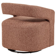 Westhill Boucle Upholstered Swivel Accent Chair Berry - 907539