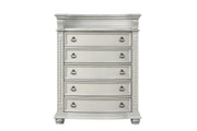 Westin - 5 Drawers Light Gray Chest with Marble Top - B228-C
