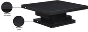 Westmount Ash Veneer Coffee Table in Black - 499Black-CT