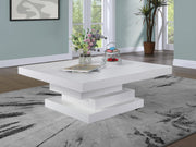Westmount Ash Veneer Coffee Table in White - 499White-CT