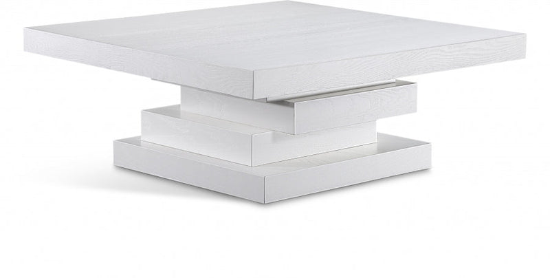 Westmount Ash Veneer Coffee Table in White - 499White-CT