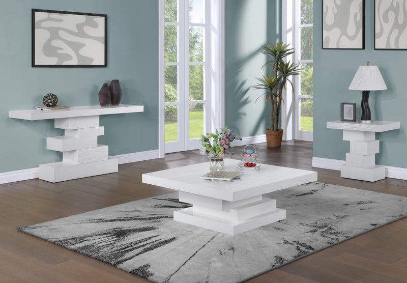 Westmount Ash Veneer Coffee Table in White - 499White-CT