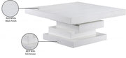 Westmount Ash Veneer Coffee Table in White - 499White-CT