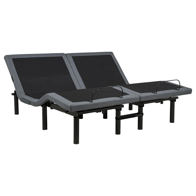 Weston Split Eastern King Massage Adjustable Bed Base in Black and Grey - 350165SKE