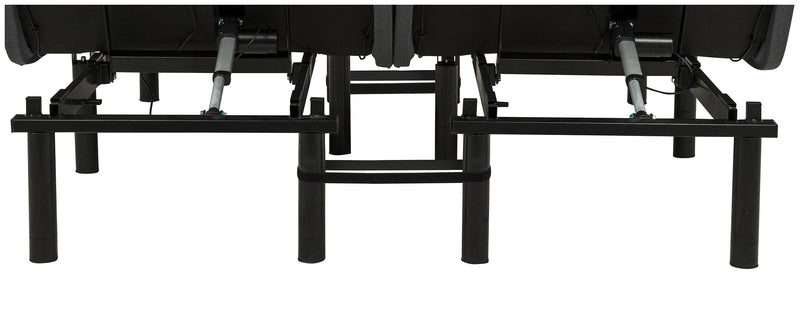 Weston Split Eastern King Massage Adjustable Bed Base in Black and Grey - 350165SKE