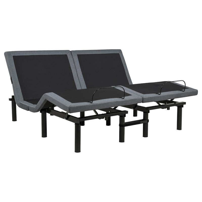 Weston Split Eastern King Massage Adjustable Bed Base in Black and Grey - 350165SKE