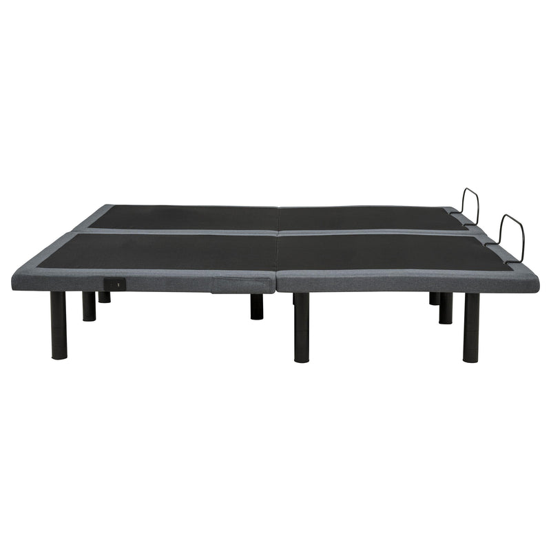 Weston Split Eastern King Massage Adjustable Bed Base in Black and Grey - 350165SKE