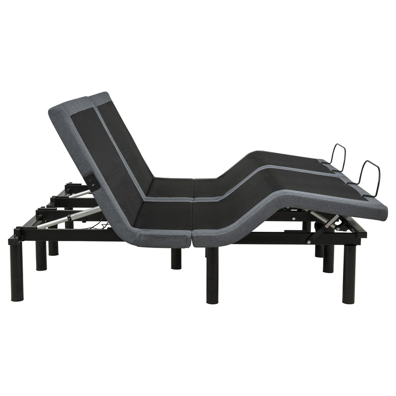 Weston Split Eastern King Massage Adjustable Bed Base in Black and Grey - 350165SKE
