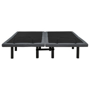 Weston Split Eastern King Massage Adjustable Bed Base in Black and Grey - 350165SKE