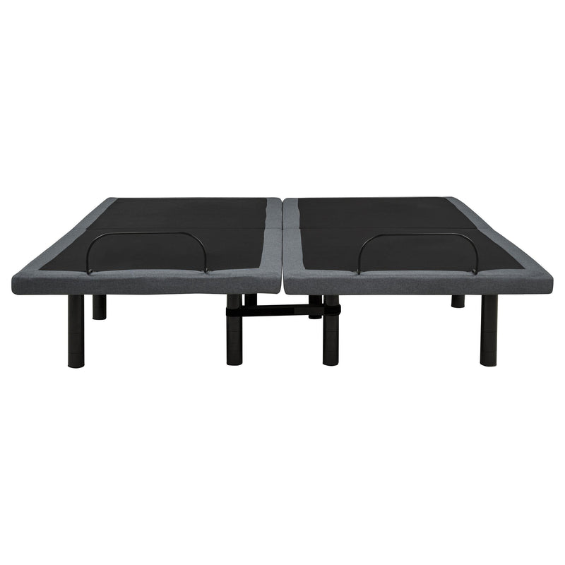 Weston Split Eastern King Massage Adjustable Bed Base in Black and Grey - 350165SKE