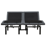 Weston Split Eastern King Massage Adjustable Bed Base in Black and Grey - 350165SKE