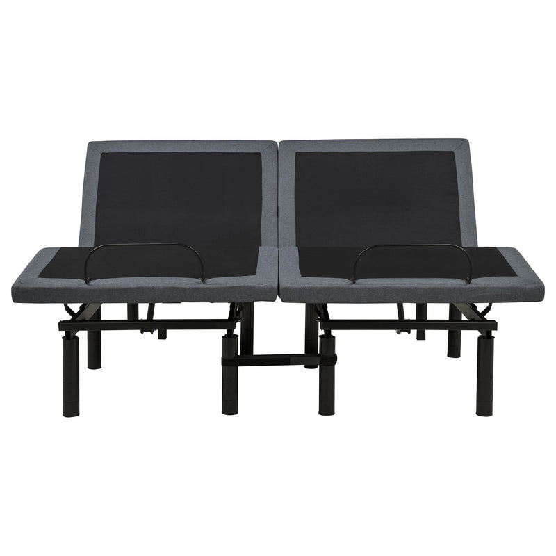 Weston Split Eastern King Massage Adjustable Bed Base in Black and Grey - 350165SKE