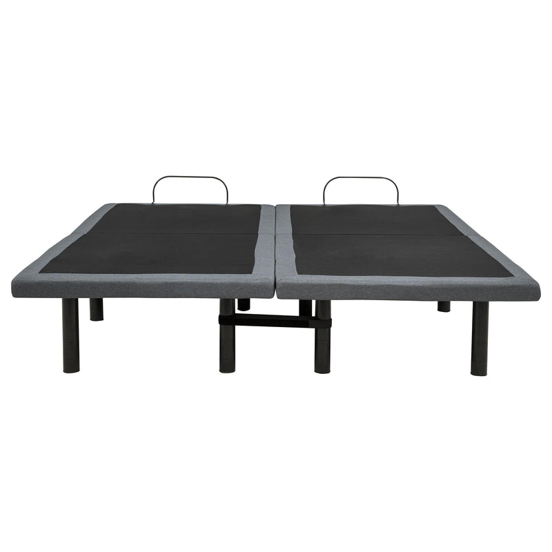Weston Split Eastern King Massage Adjustable Bed Base in Black and Grey - 350165SKE