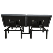 Weston Split Eastern King Massage Adjustable Bed Base in Black and Grey - 350165SKE