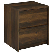 Westpark 2-drawer Nightstand LED Lights and USB Dark Pine - 315882