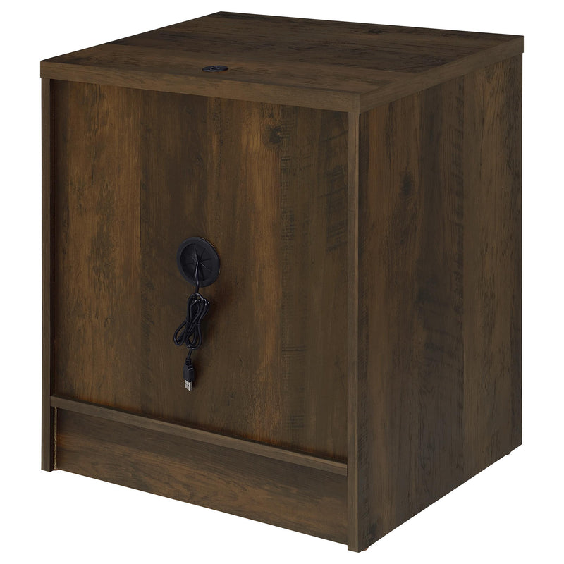 Westpark 2-drawer Nightstand LED Lights and USB Dark Pine - 315882