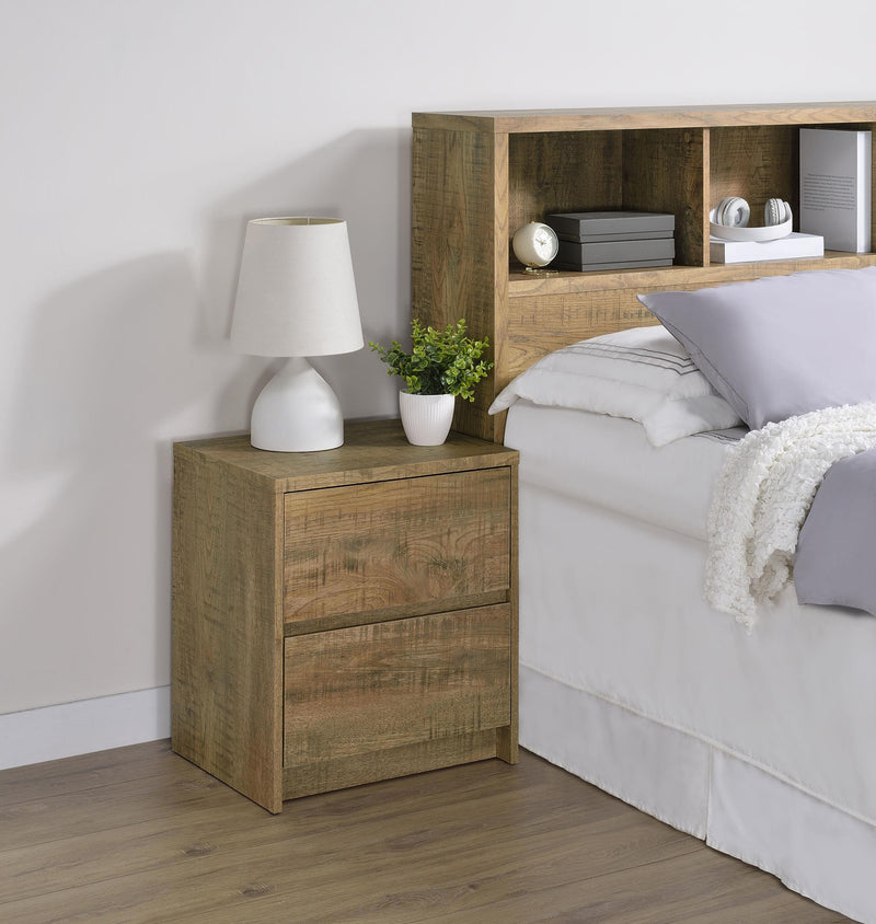 Westpark 2-drawer Nightstand LED Lights and USB Mango - 315902