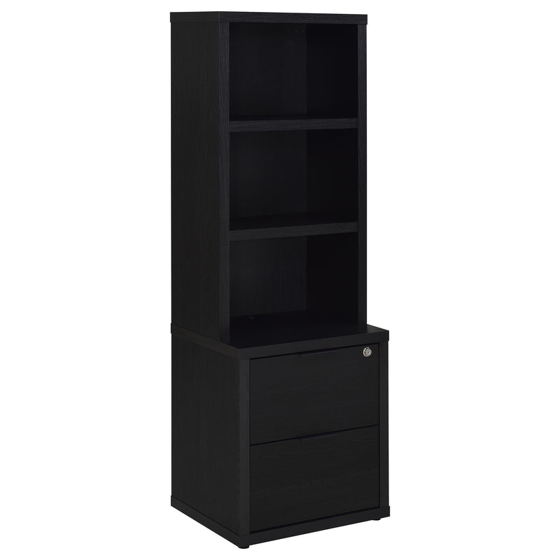 Westpark 3-piece Full Bedroom Set Bookcase Headboard Black - 315851F-SET