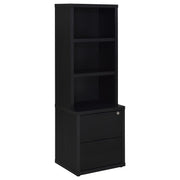 Westpark 3-piece Queen Bedroom Set Bookcase Headboard Black - 315851Q-SET