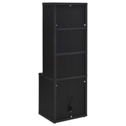 Westpark 3-piece Wall Unit Bookcase Set with USB Black - 802703-S3