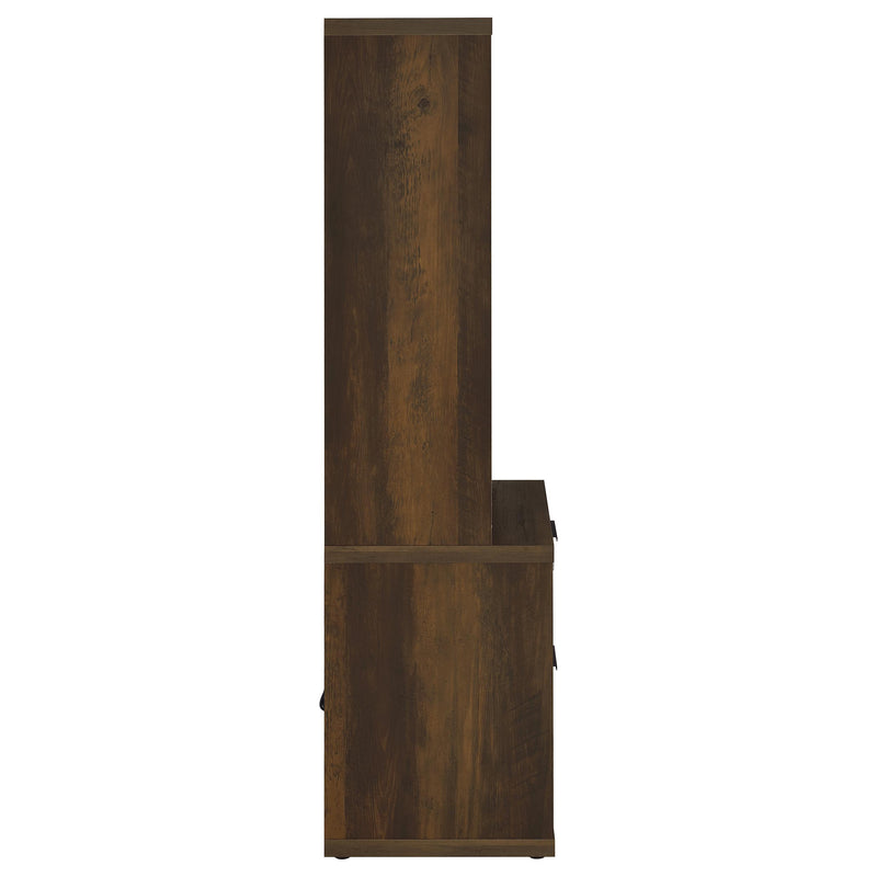 Westpark 3-shelf Bookcase USB and Lockable Drawer Dark Pine - 802713