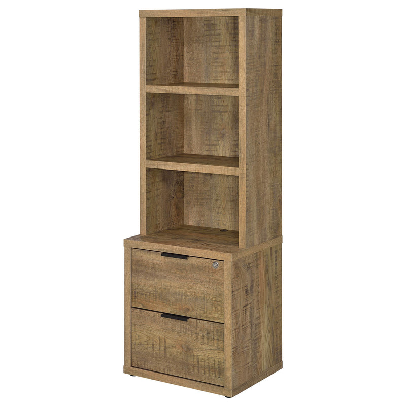 Westpark 3-shelf Bookcase USB and Lockable Drawer Mango - 802693
