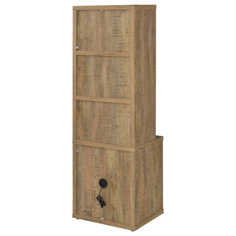 Westpark 3-shelf Bookcase USB and Lockable Drawer Mango - 802693