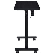 Westpark Pneumatic Adjustable C-Shape Side Table with Casters Black - 930300