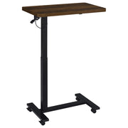 Westpark Pneumatic Adjustable C-Shape Side Table with Casters Dark Pine - 930302