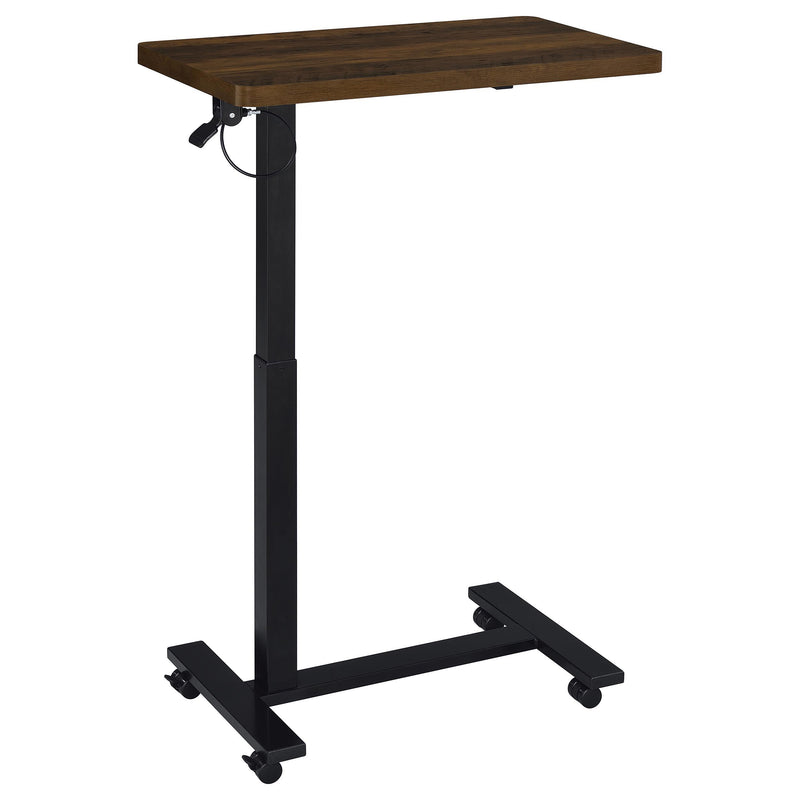 Westpark Pneumatic Adjustable C-Shape Side Table with Casters Dark Pine - 930302