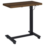 Westpark Pneumatic Adjustable C-Shape Side Table with Casters Dark Pine - 930302